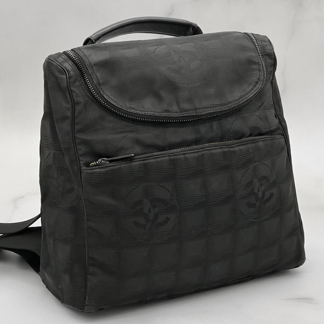 シャネル ニュートラベルライン リュック ショルダー 2way ブラック 黒