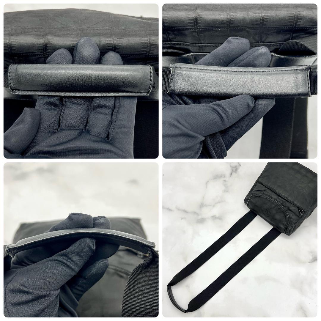 シャネル ニュートラベルライン リュック ショルダー 2way ブラック 黒