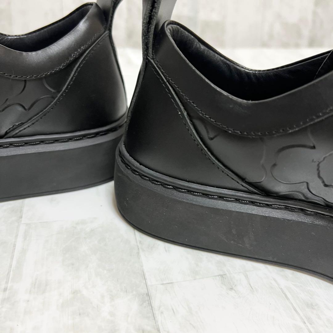 マリメッコ marimekko ウニッコ　本革　レザースニーカー ブラック　25