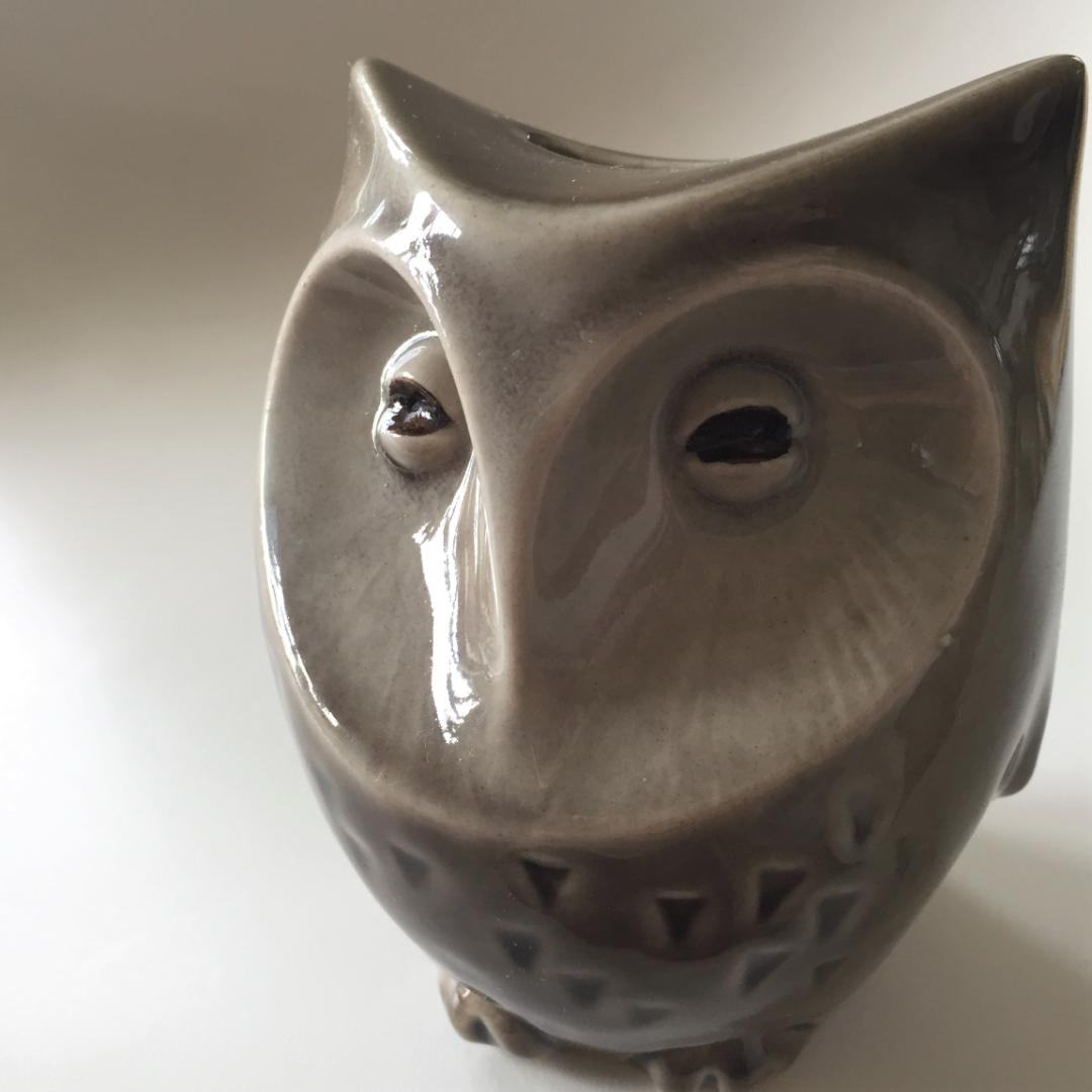 Ditmar Urbach Owl Bank フクロウ 貯金箱 陶器製 ふくろう