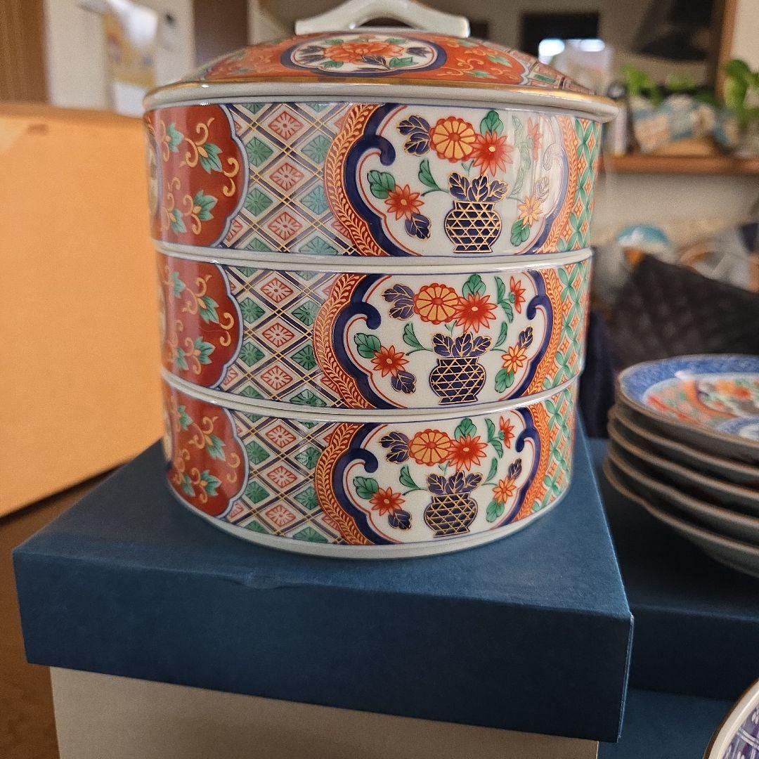 染錦古伊万里　一式揃　新品未使用