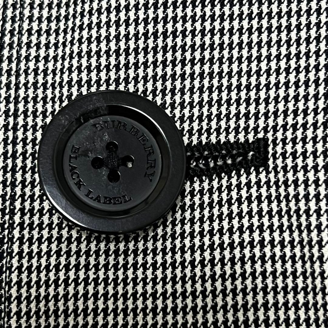 【美品✨】バーバリーブラックレーベル　トレンチコート　ロング　千鳥格子M