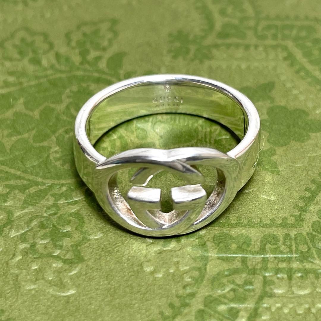 GUCCIグッチ インターロッキングGGリング 12号　メンズ/レディース