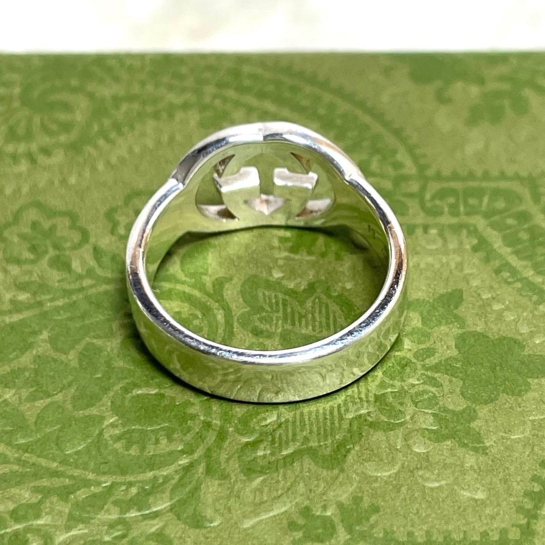 GUCCIグッチ インターロッキングGGリング 12号　メンズ/レディース