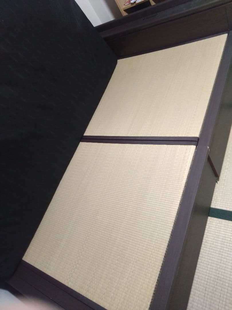 グレー マットレス付き 畳ベッド コンセント付