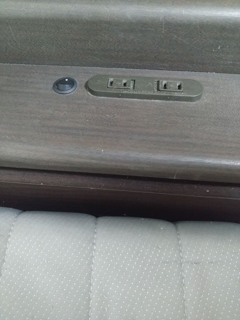 グレー マットレス付き 畳ベッド コンセント付