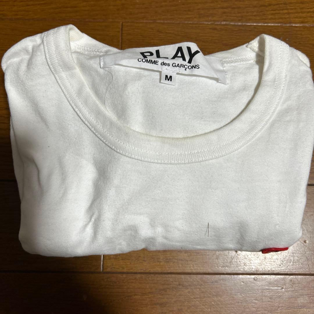 COMME des GARÇONS PLAY M ホワイト Tシャツ