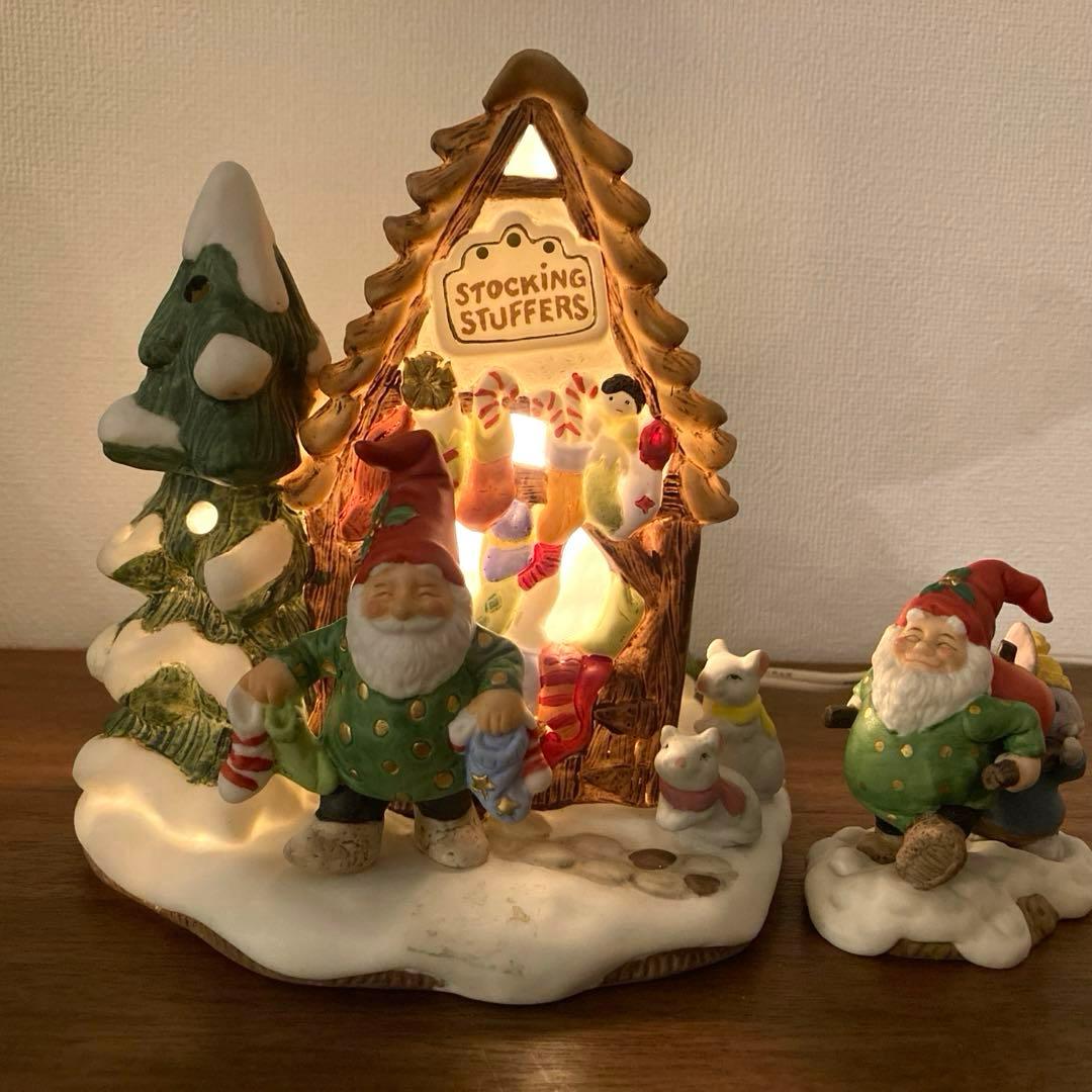 クリスマス ライトハウス フィッツ＆フロイド 陶器製 ヴィンテージ品 レア