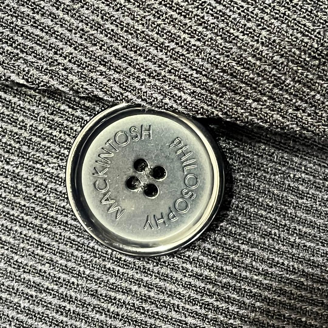 人気✨マッキントッシュ　ステンカラーコート リバーシブル　ネイビー　XL