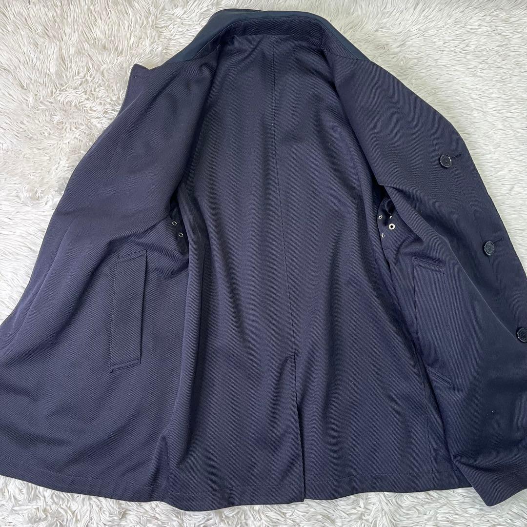 人気✨マッキントッシュ　ステンカラーコート リバーシブル　ネイビー　XL