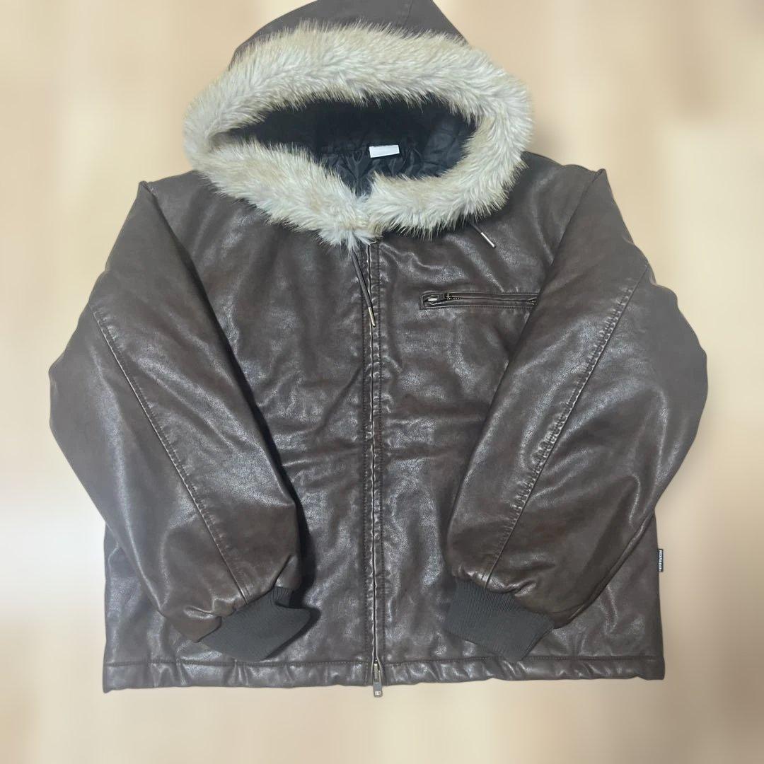 WISH FOR EVER ファージャケット　ブラウン