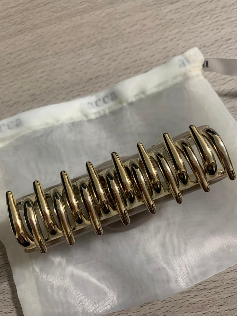 acca アッカ ティアラクイーン クリップ Lサイズ ラージ ベージュ