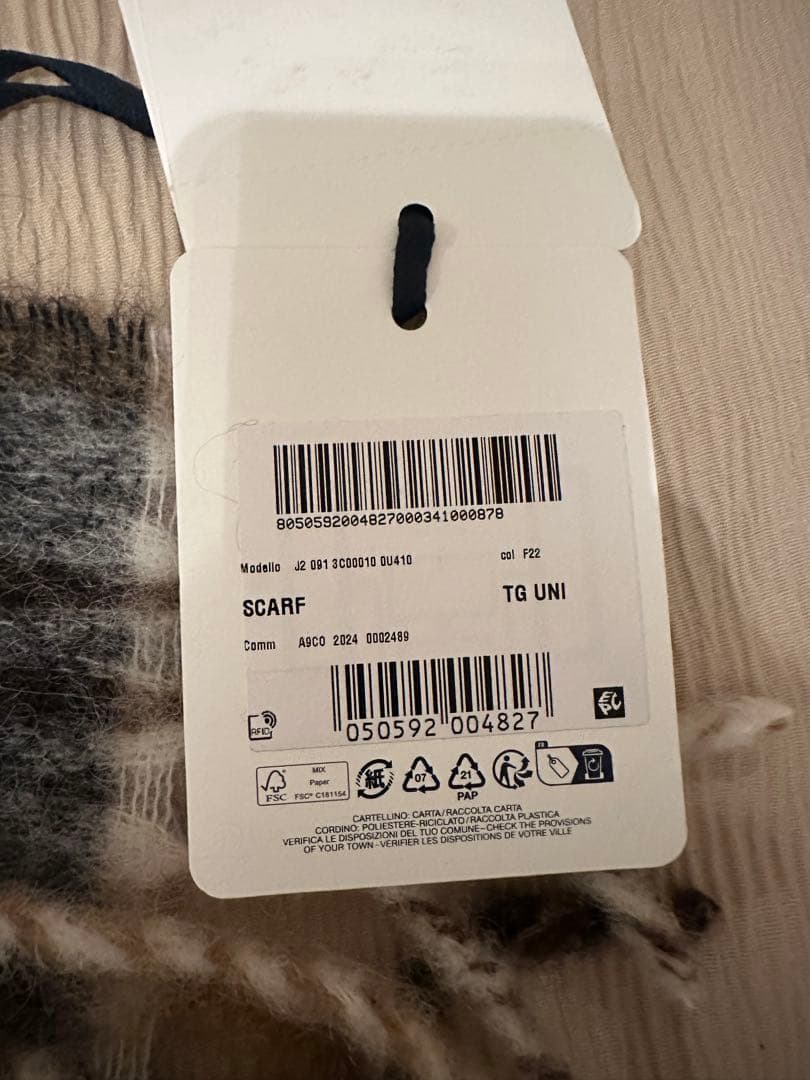 【タグ付き新品未使用】MONCLER マフラー