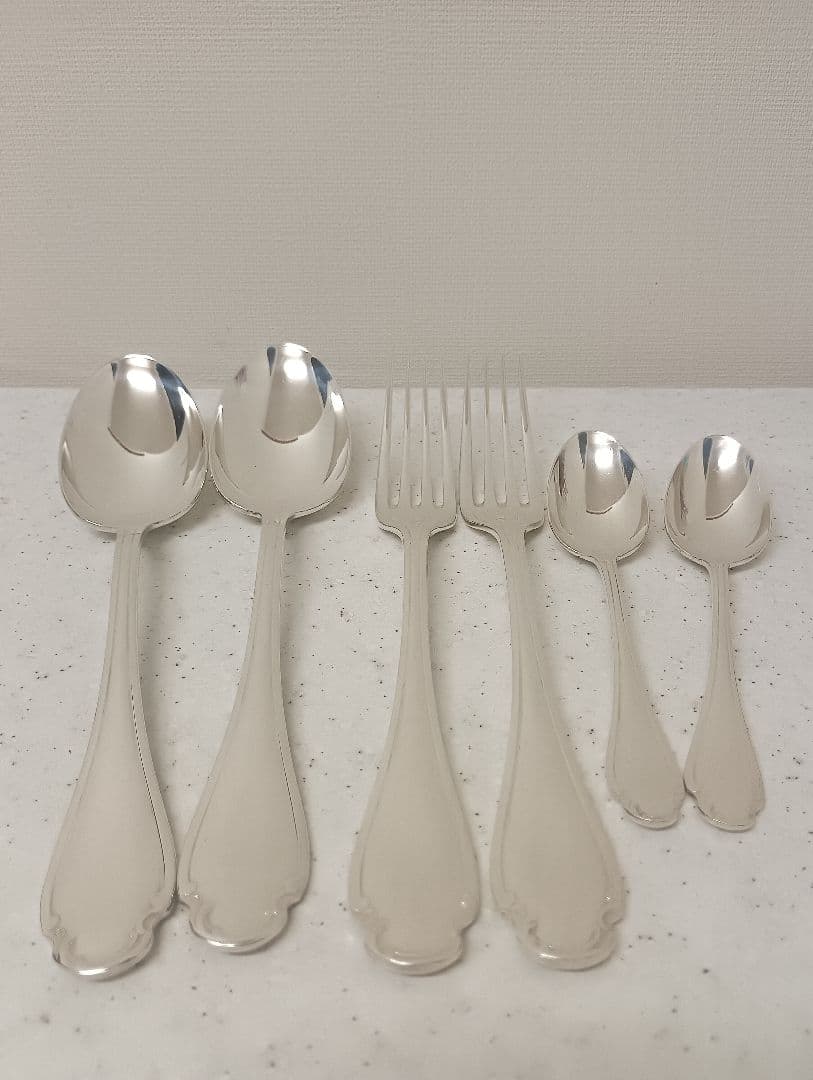 シルバー Christofle アルフェニド フォーク スプーン 6本セット