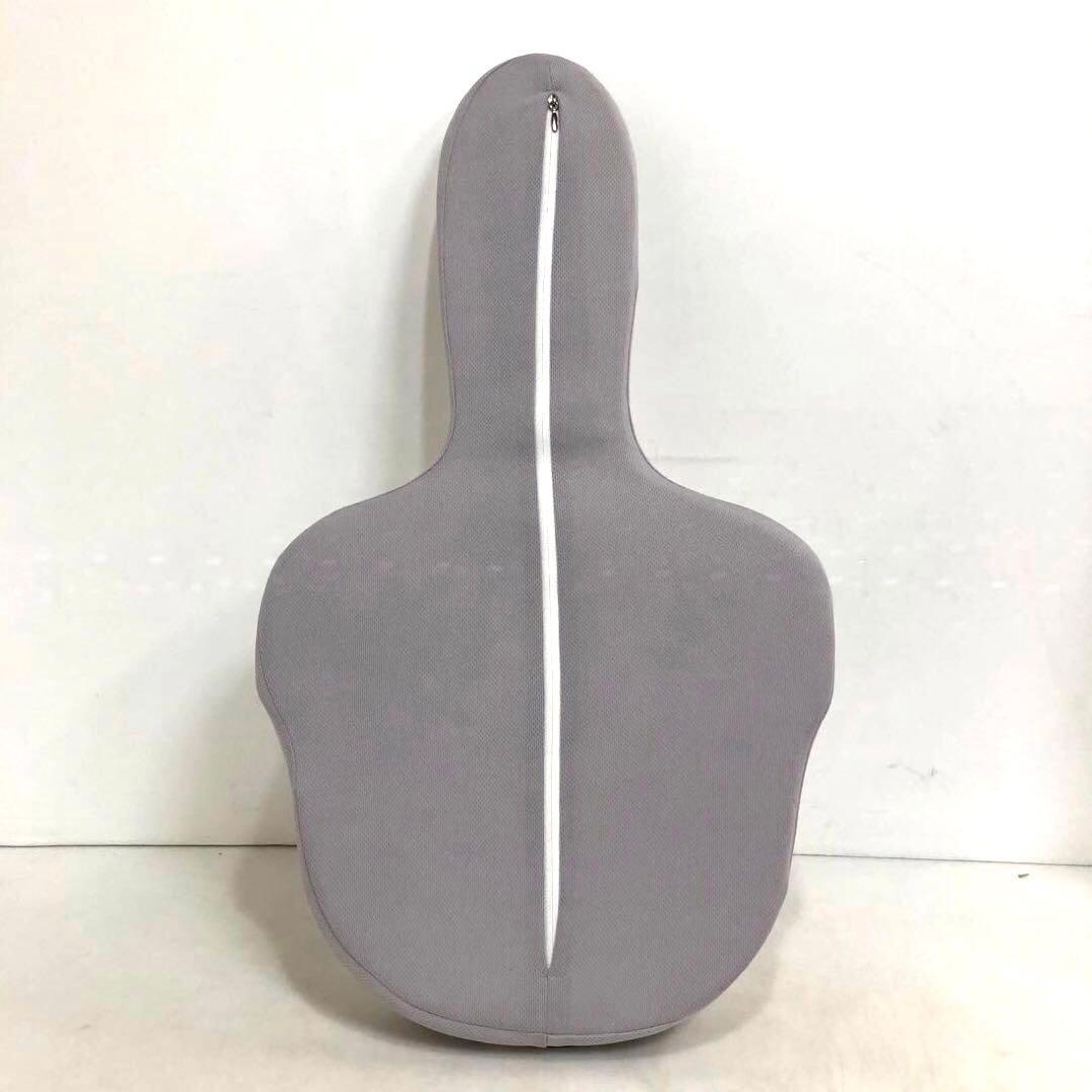 GODCHOO ゴッチョ　背クッション ピロー　ホワイト／グレー