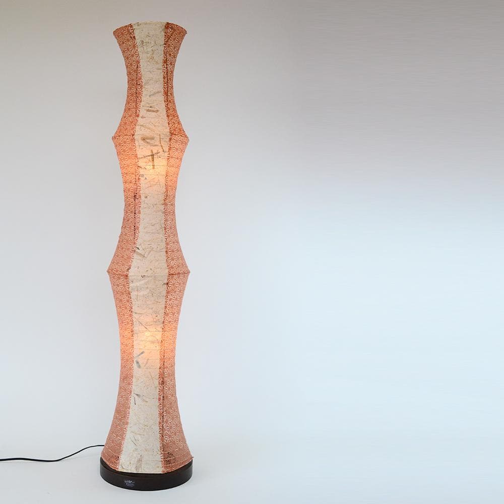 美濃和紙 和風 モダン照明 スタンド型フロアライト バナナ紙×麻葉煉瓦