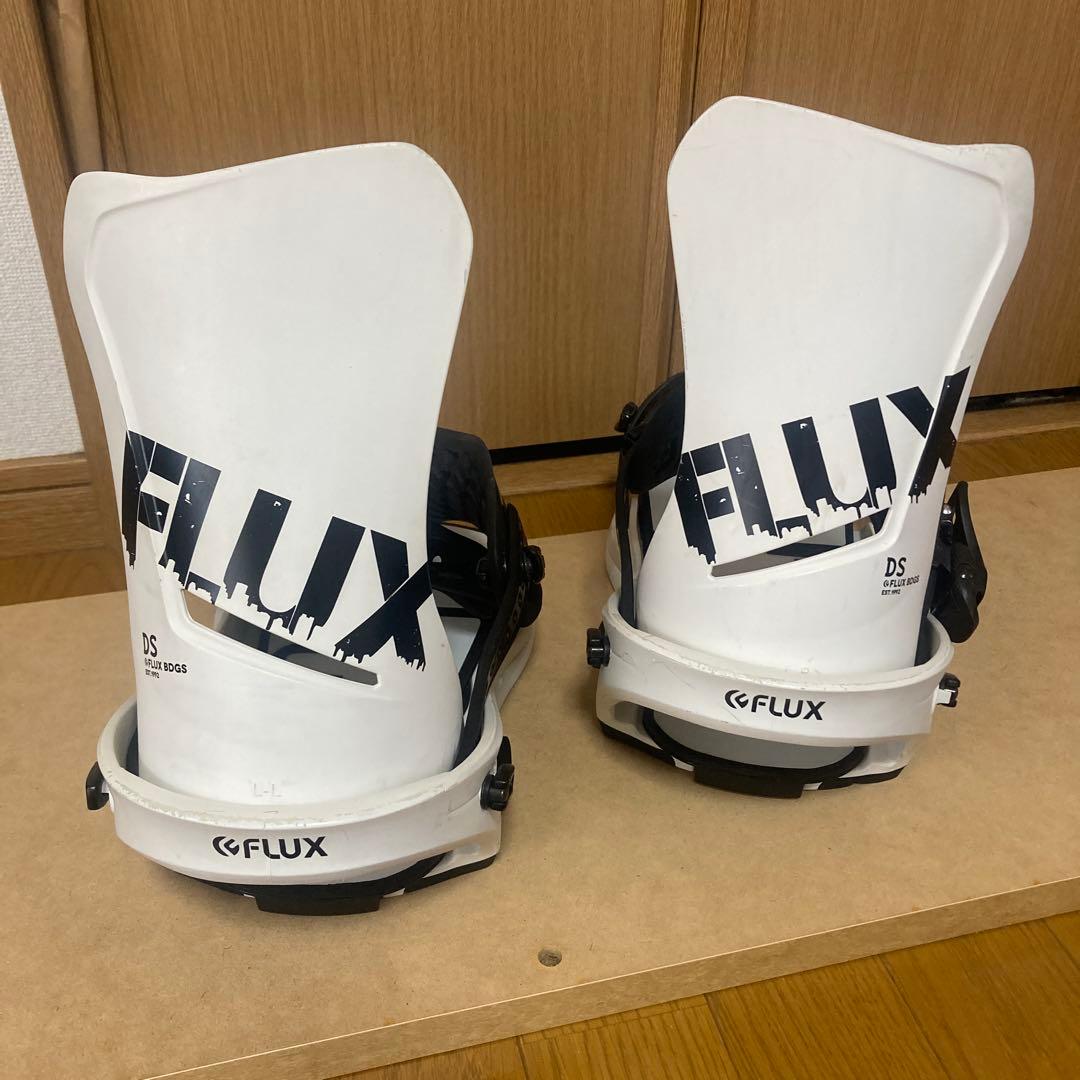 FLUX DS スノーボードビンディング Lサイズ ホワイト/ブラック