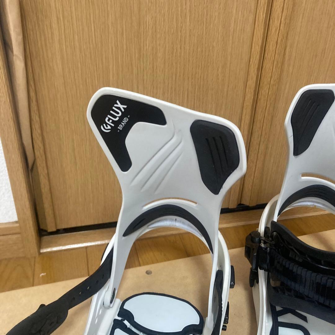 FLUX DS スノーボードビンディング Lサイズ ホワイト/ブラック