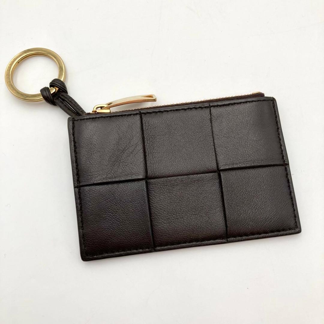 いっちゃん✨ ボッテガヴェネタ カセット ミニ財布 濃茶 リング付き