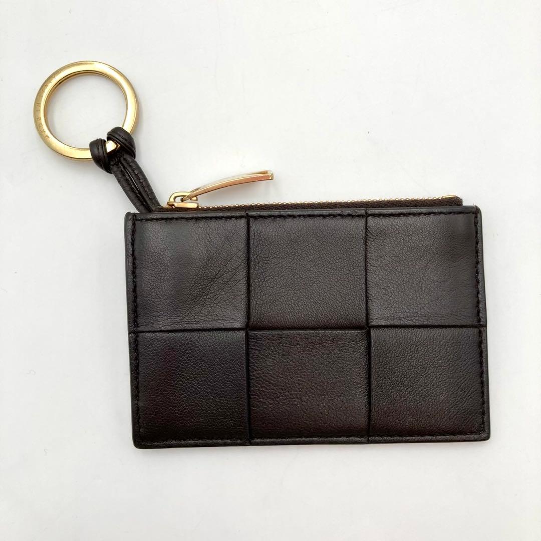 いっちゃん✨ ボッテガヴェネタ カセット ミニ財布 濃茶 リング付き