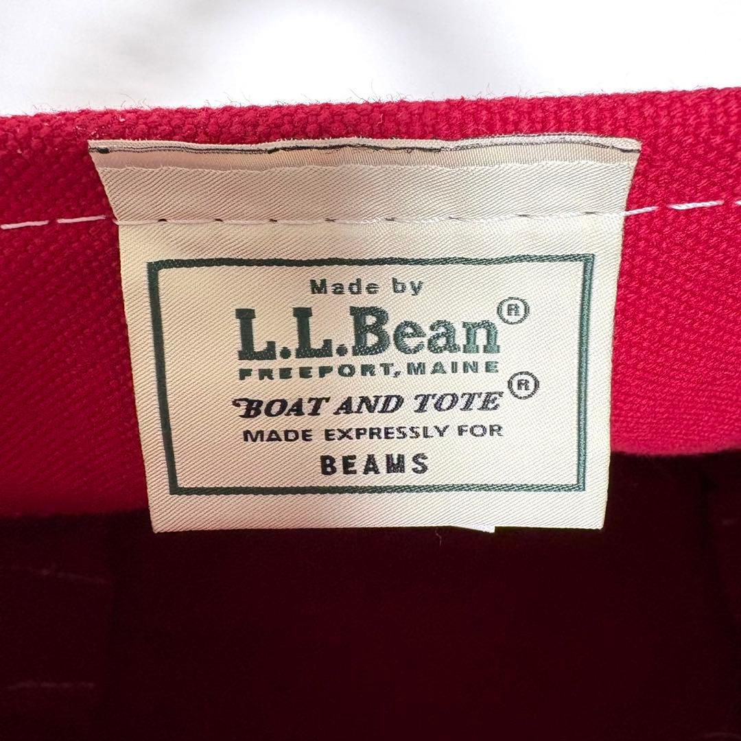 【値下げ】L.L.Bean×BEAMS 別注 サイズS トートバッグ　赤×紺