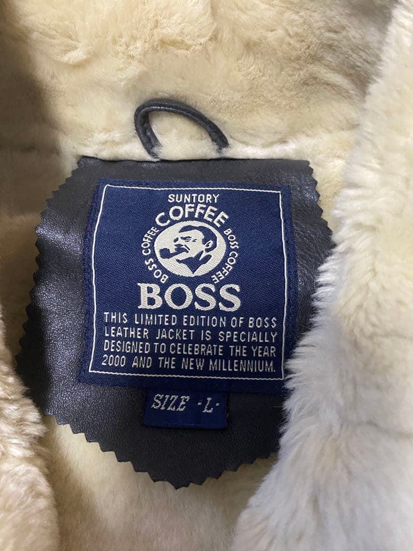 BOSS SUNTORY COFFEE レザージャケット Lサイズ