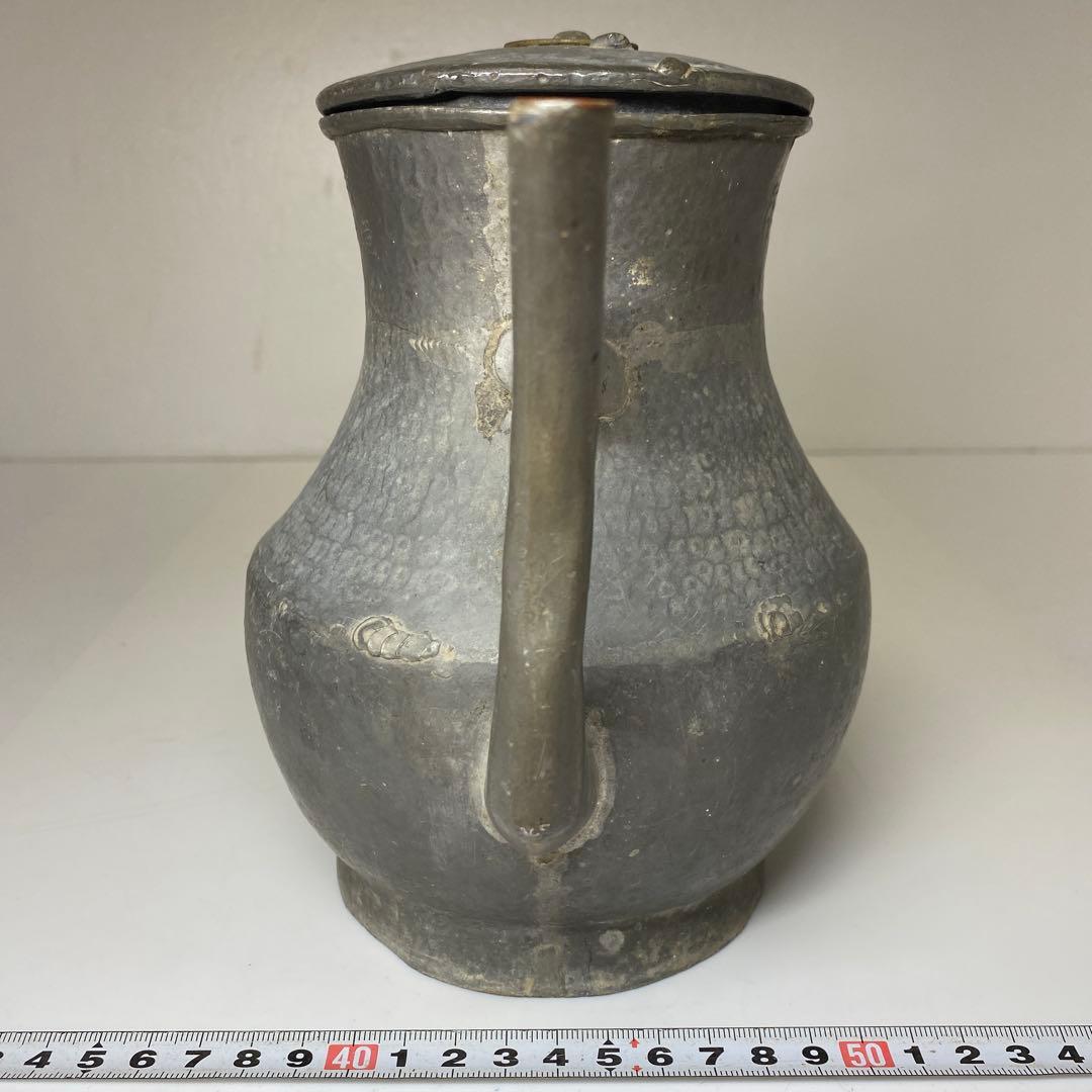 時代　錫製　水次　タサオ　高さ約19cm 東N7-1011①