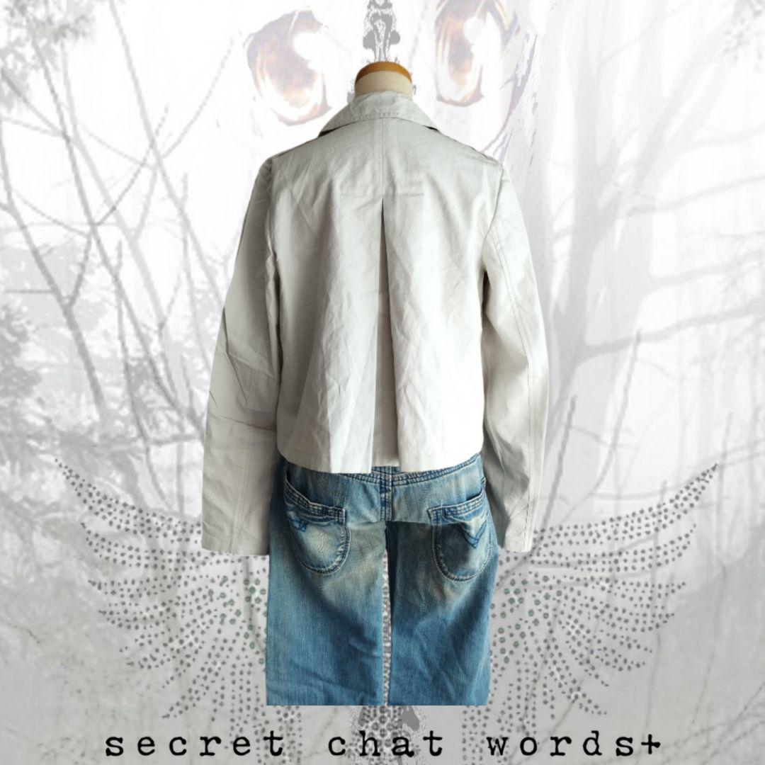 ✙˖y2k archive⌖ コーティングリネンライダースジャケット