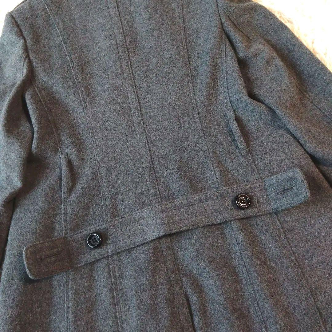美品✨バーバリーロンドン　カシミヤロングコート　シャドウチェック　ベルト2WAY