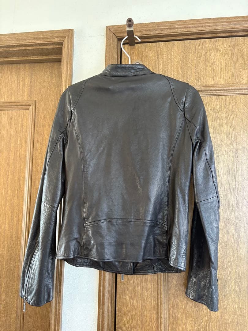 【未使用】バーニーズニューヨーク購入レザージャケット　ブラック