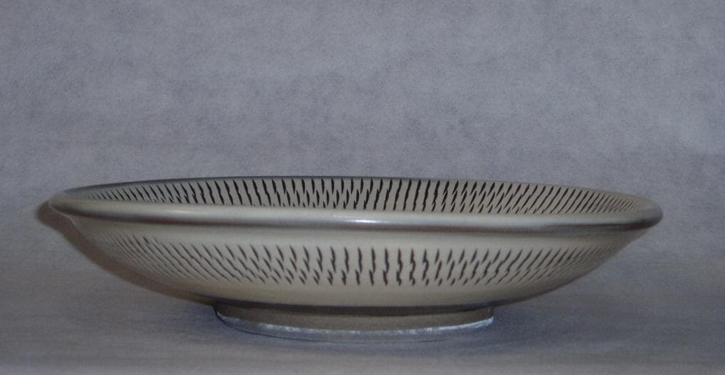 小鹿田焼「丸皿（飛び鉋no-2）８寸」１枚 【 送料確認用出品 】