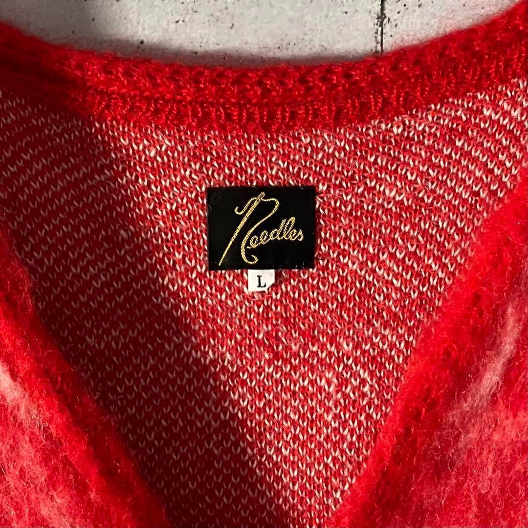 【入手困難】ニードルス☆ハートバンダナ柄モヘヤカーディガン希少L