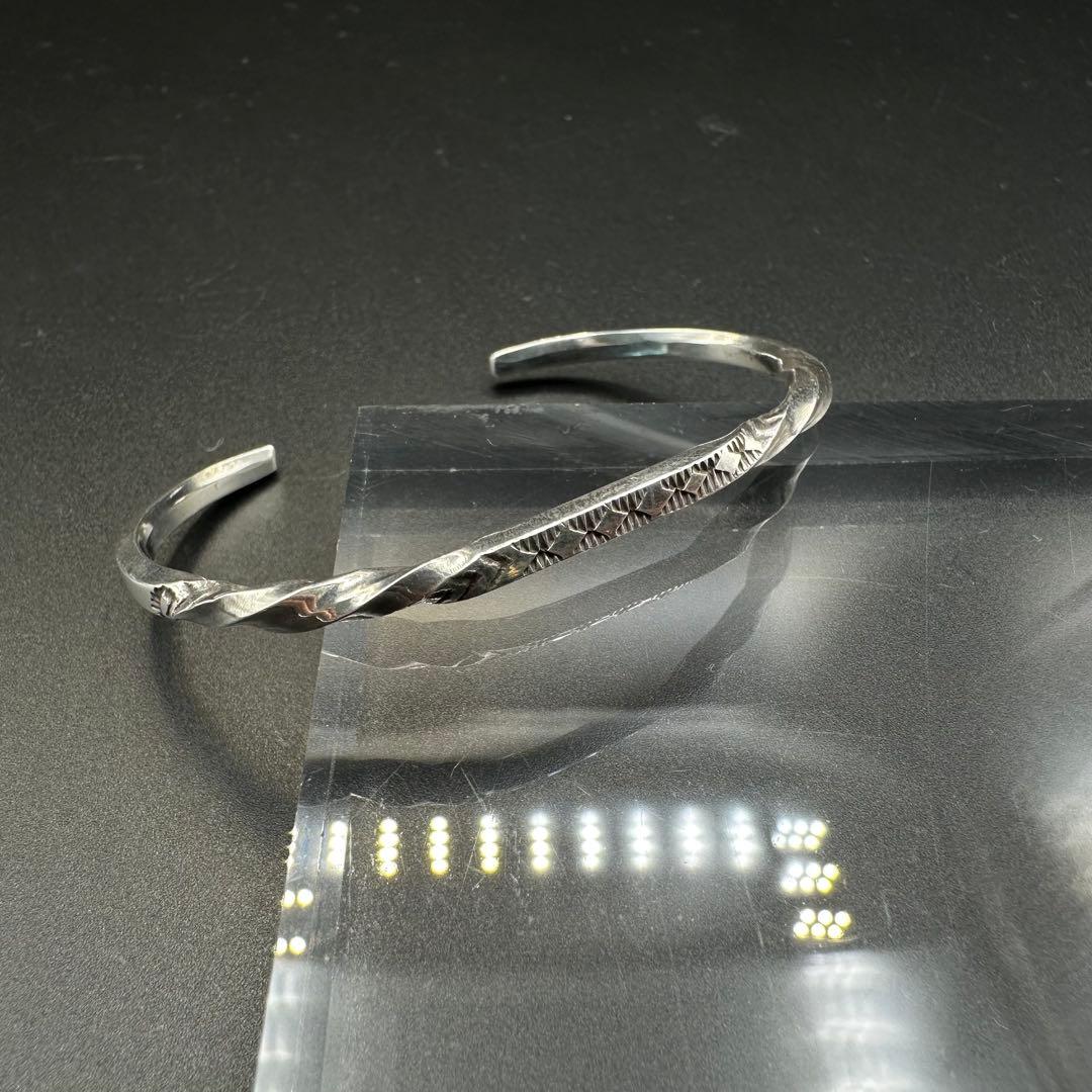 Navajo Bruce Morgan Sterling ツイストバングル