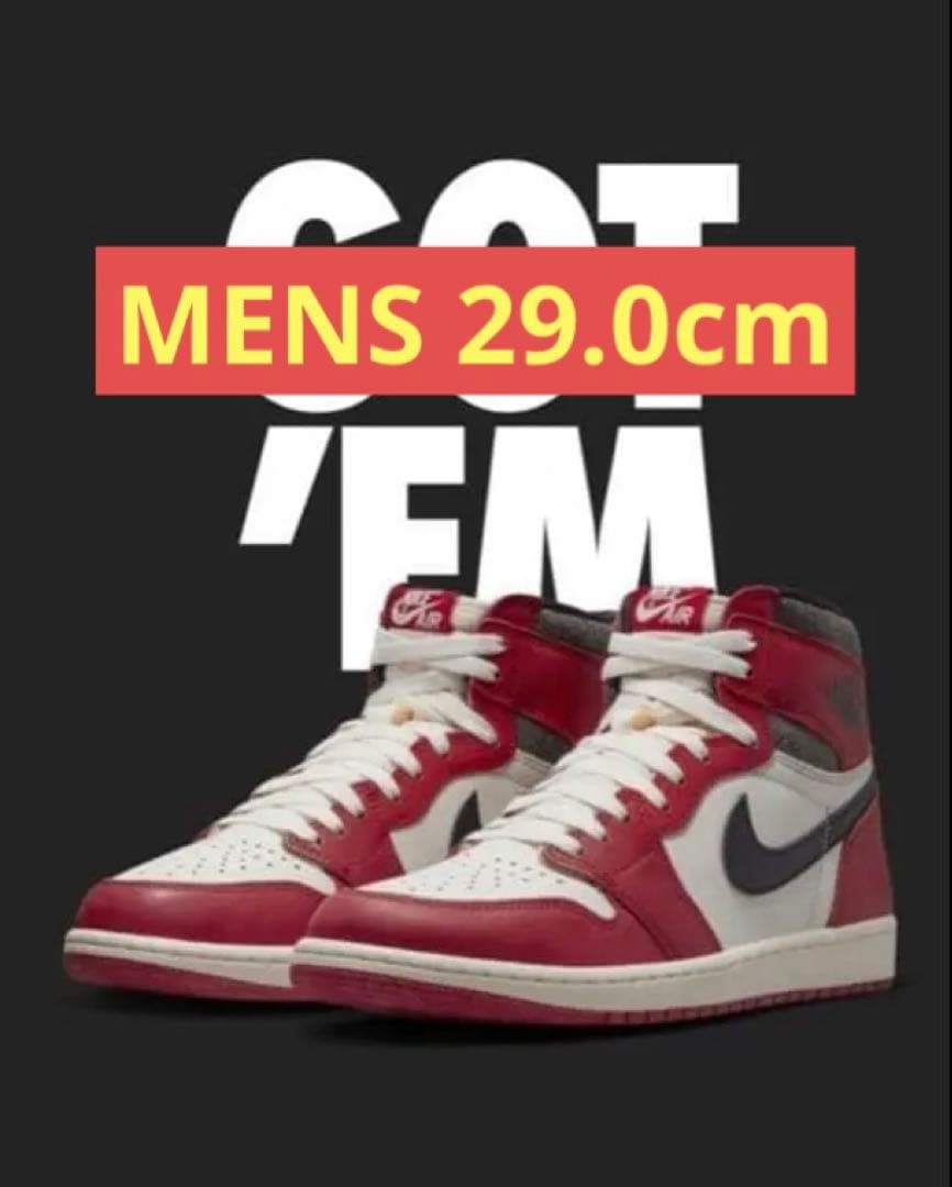 エアジョーダン1 シカゴ Lost & Found【未開封】29.0cm