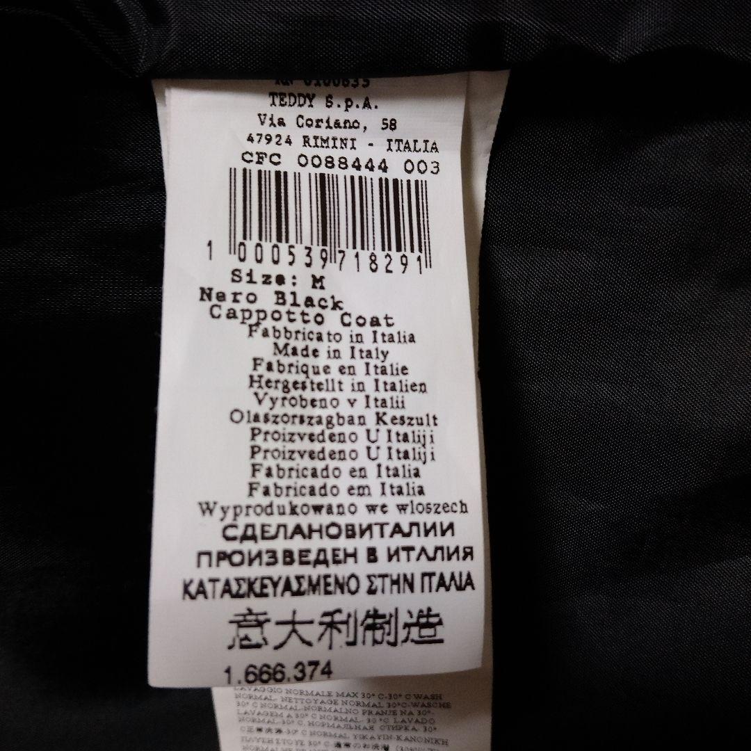 RINASCIMENTO ITALY 黒フード付きロングコート M(実寸L)