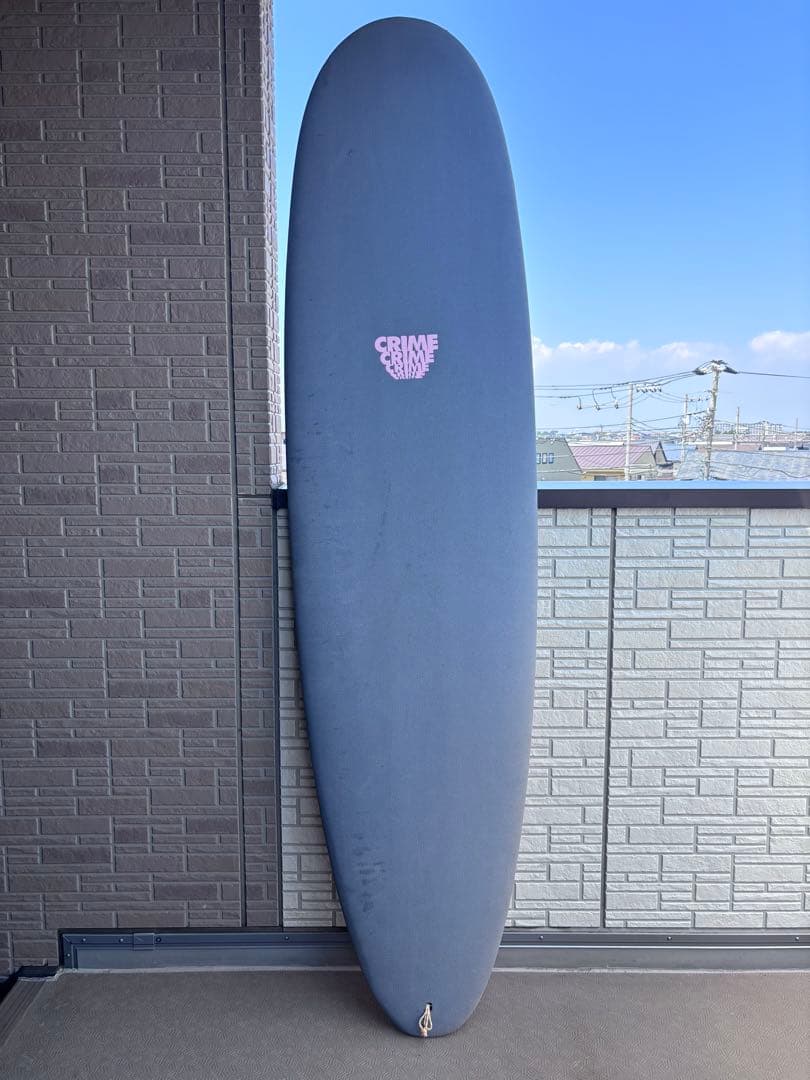 ※手渡し限定 CRIME STUBBY 7'6 グレー ピンクファンボード
