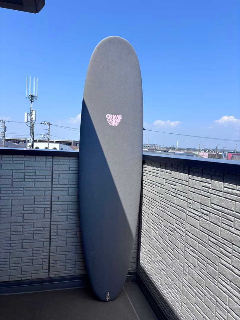 ※手渡し限定 CRIME STUBBY 7'6 グレー ピンクファンボード