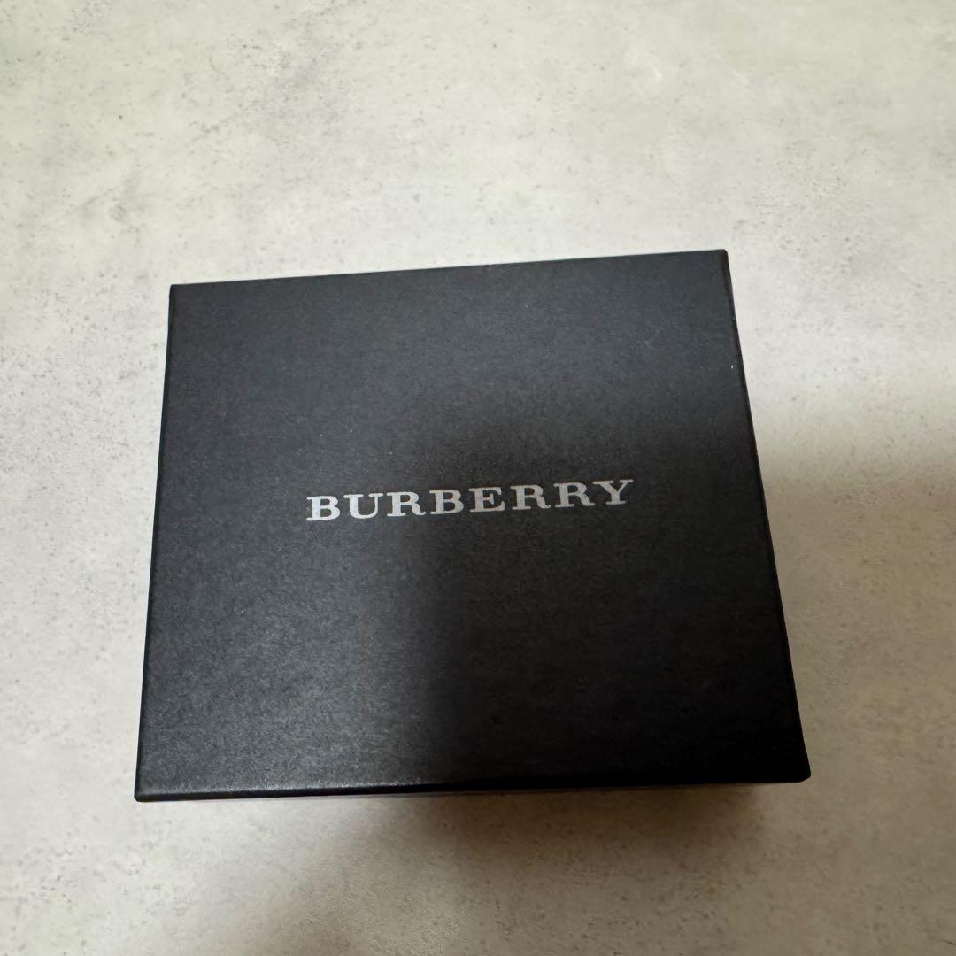 【新品未使用】バーバリー　ケース　小銭入　ブラック　レザー　本革　チェック