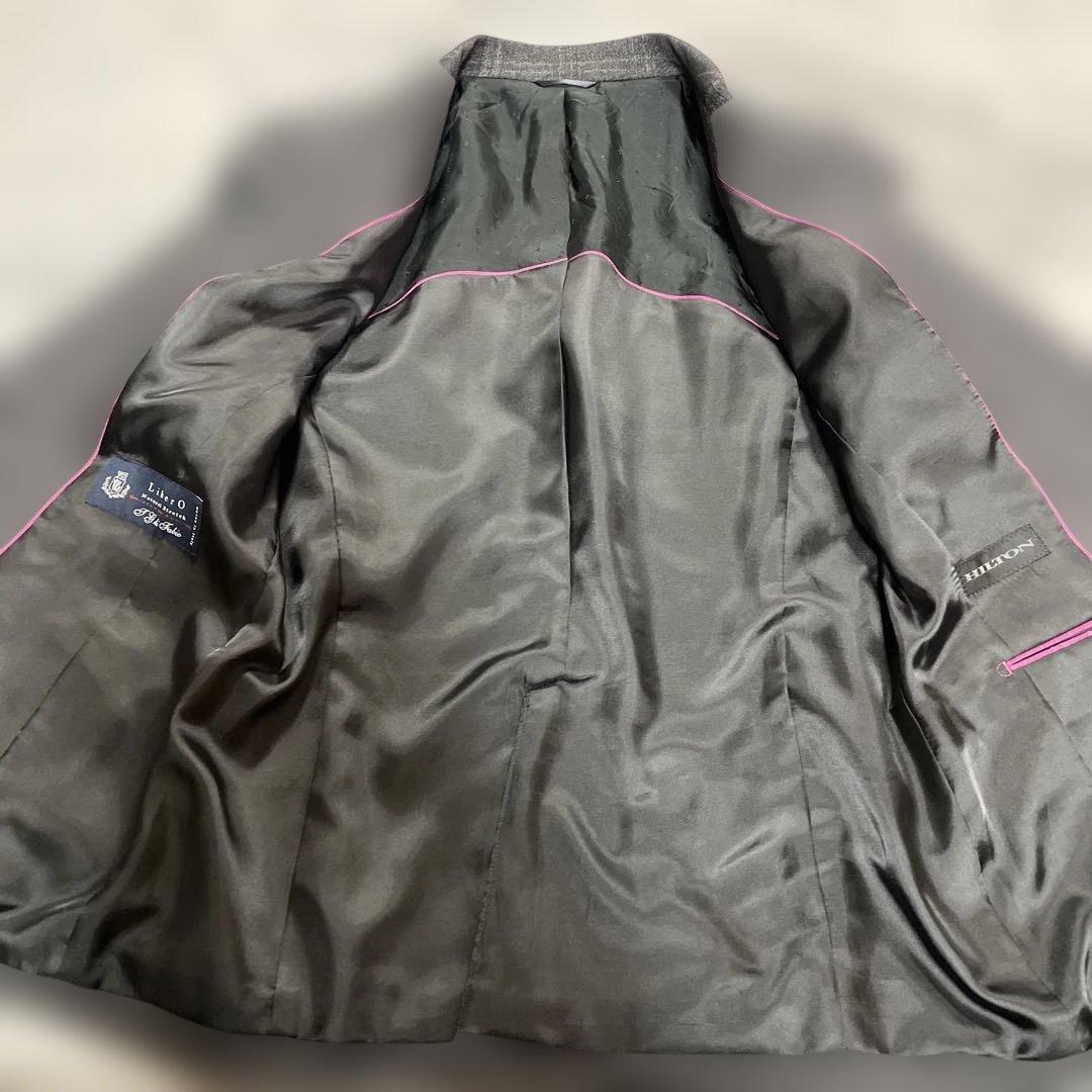 Hiltonヒルトン/チェック/セットアップパンツスーツ