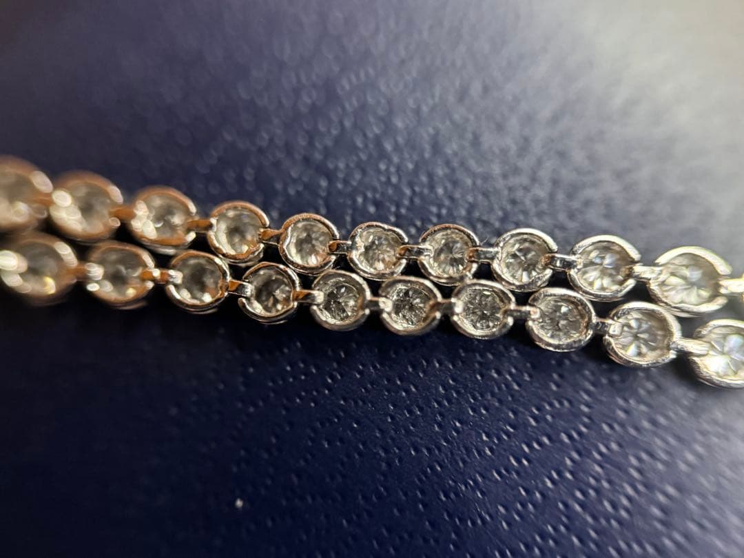 ジュエリーツツミ/1.0ct/PT850/テニスブレスレット