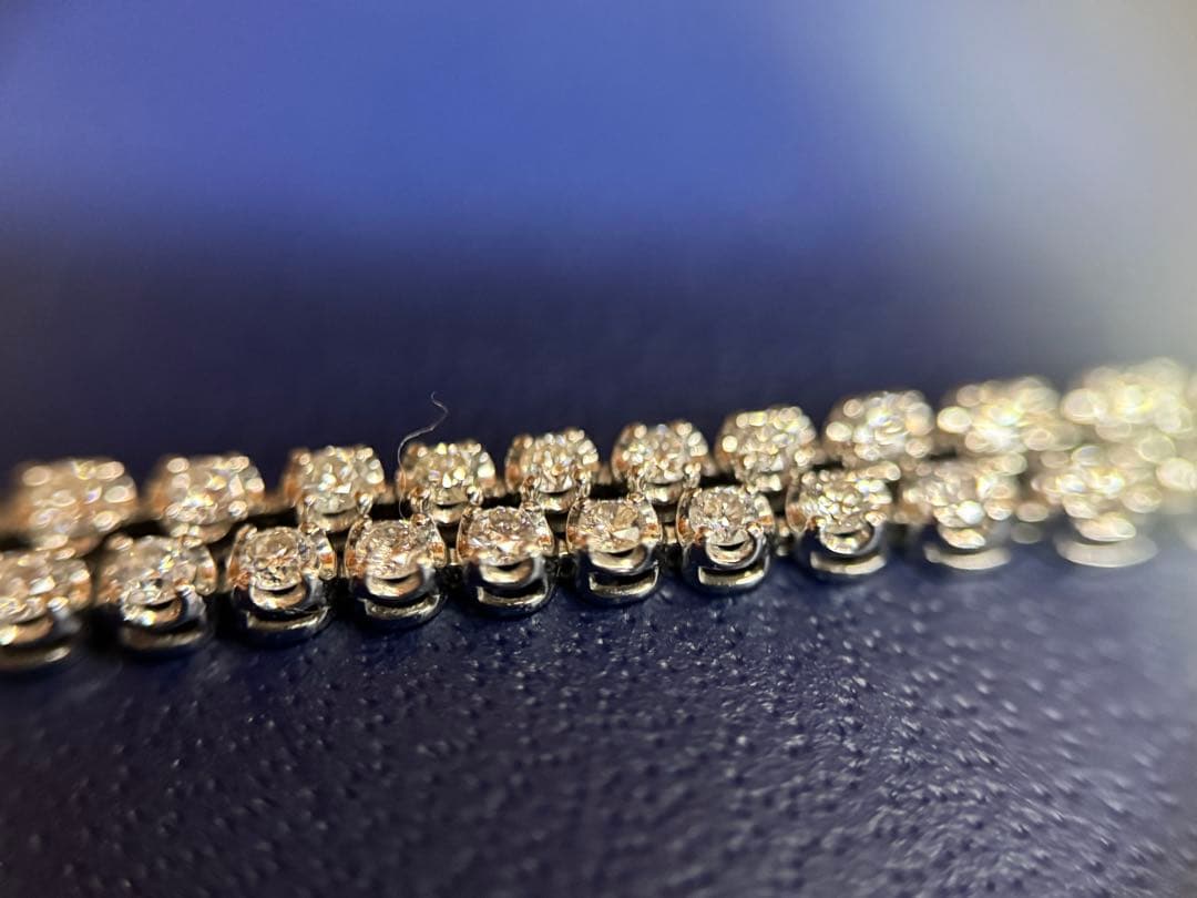 ジュエリーツツミ/1.0ct/PT850/テニスブレスレット