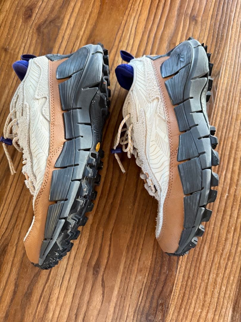 SY　リーボック　zigkinetica 24.5cm ベージュ　ブルー