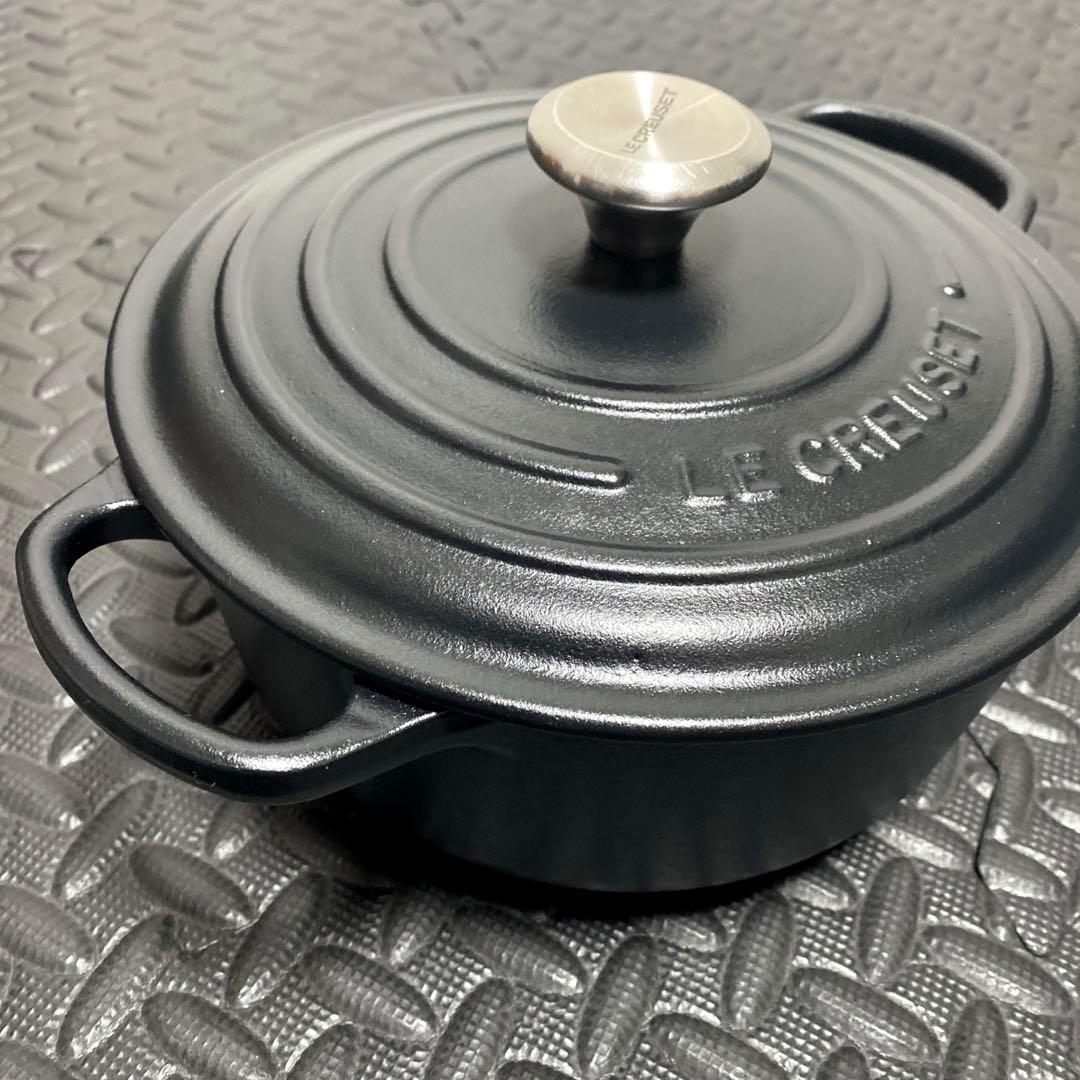 【人気カラー】ルクルーゼ 20cm ブラック マットホーロー