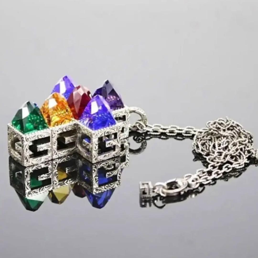 希少未使用級‼️　グッチ　Gキューブ　ネックレス　109.5ｇ　インターロッキング