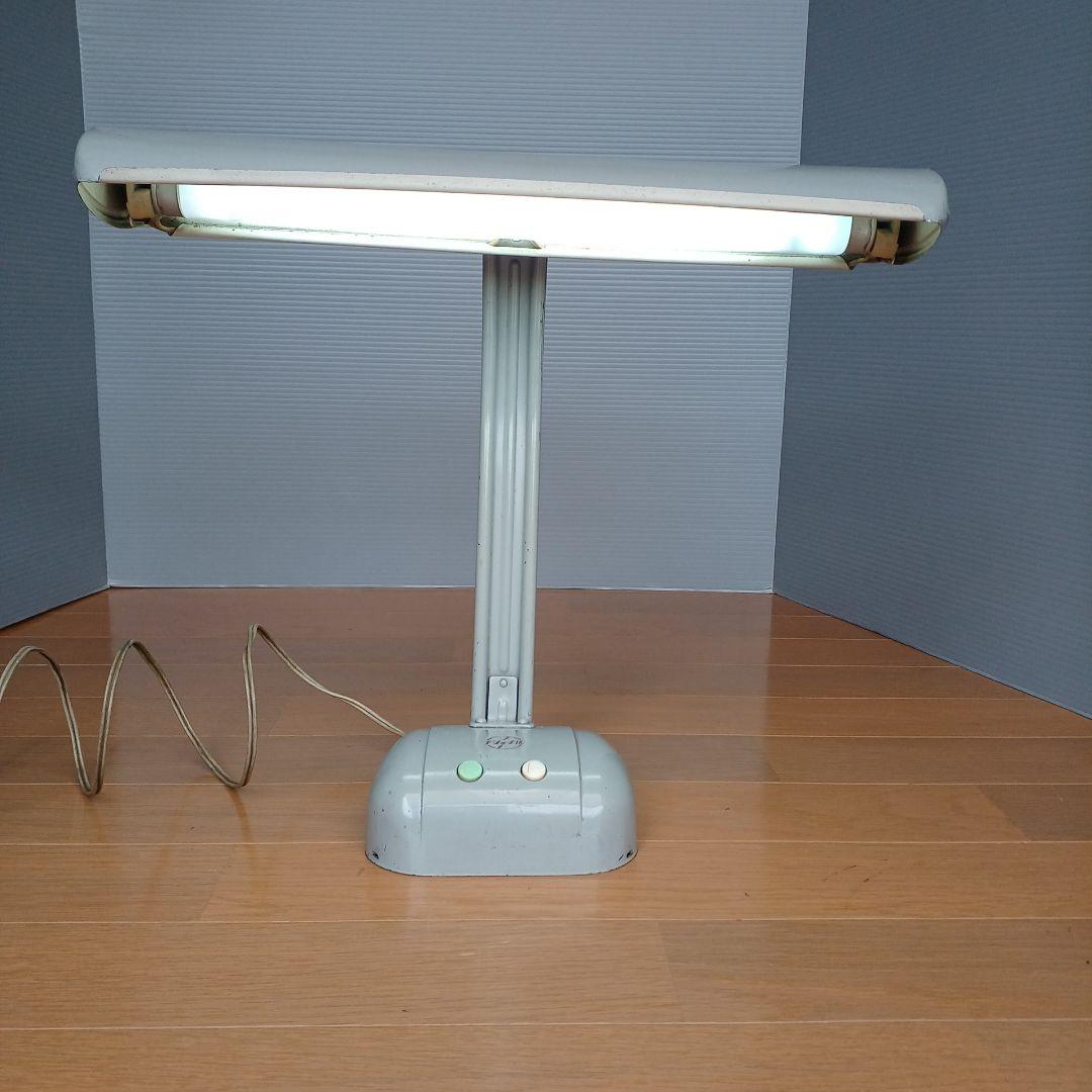 昭和レトロ　ナショナル 蛍光灯器具　学習用電気スタンド　ディスクライト　希少品