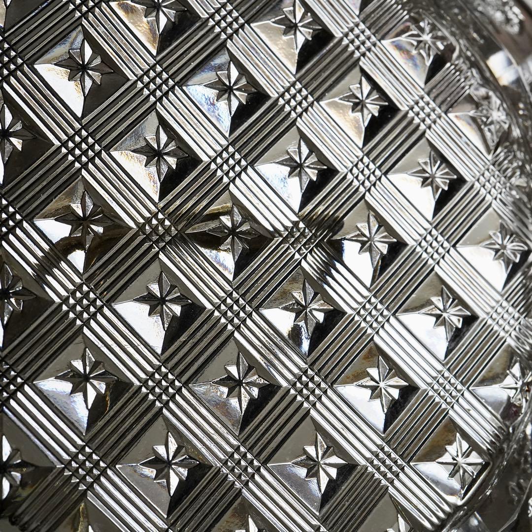 1840年★極希少オールドバカラBACCARAT 花紋クリスタル プレート お皿