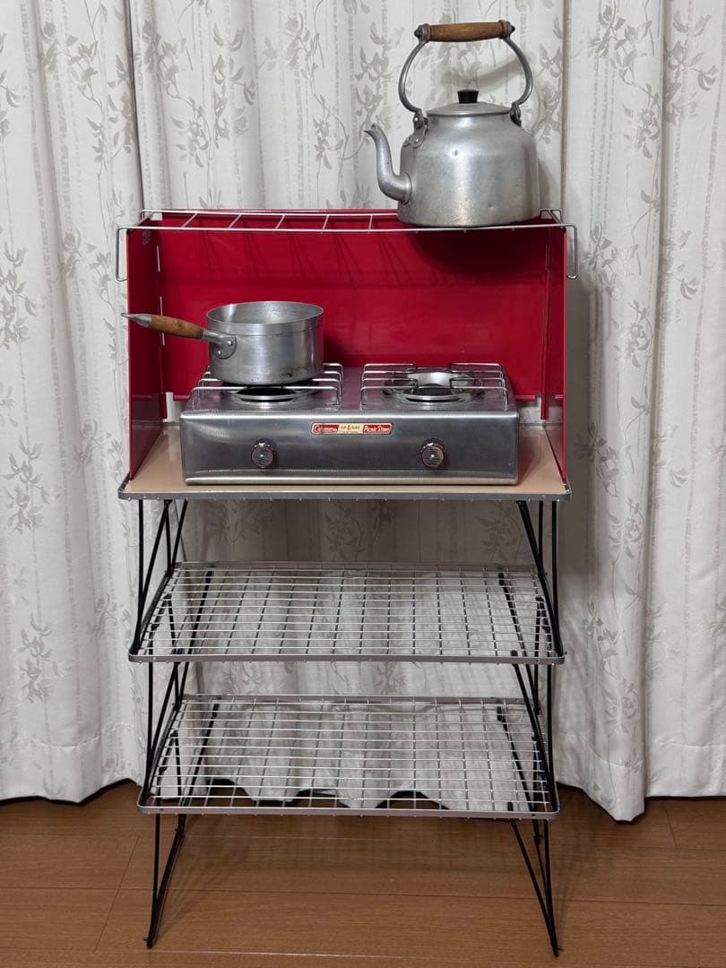 HAGO　ハゴ　ヴィンテージ　キャンプキッチン　キッチンラック　貴重な箱付き