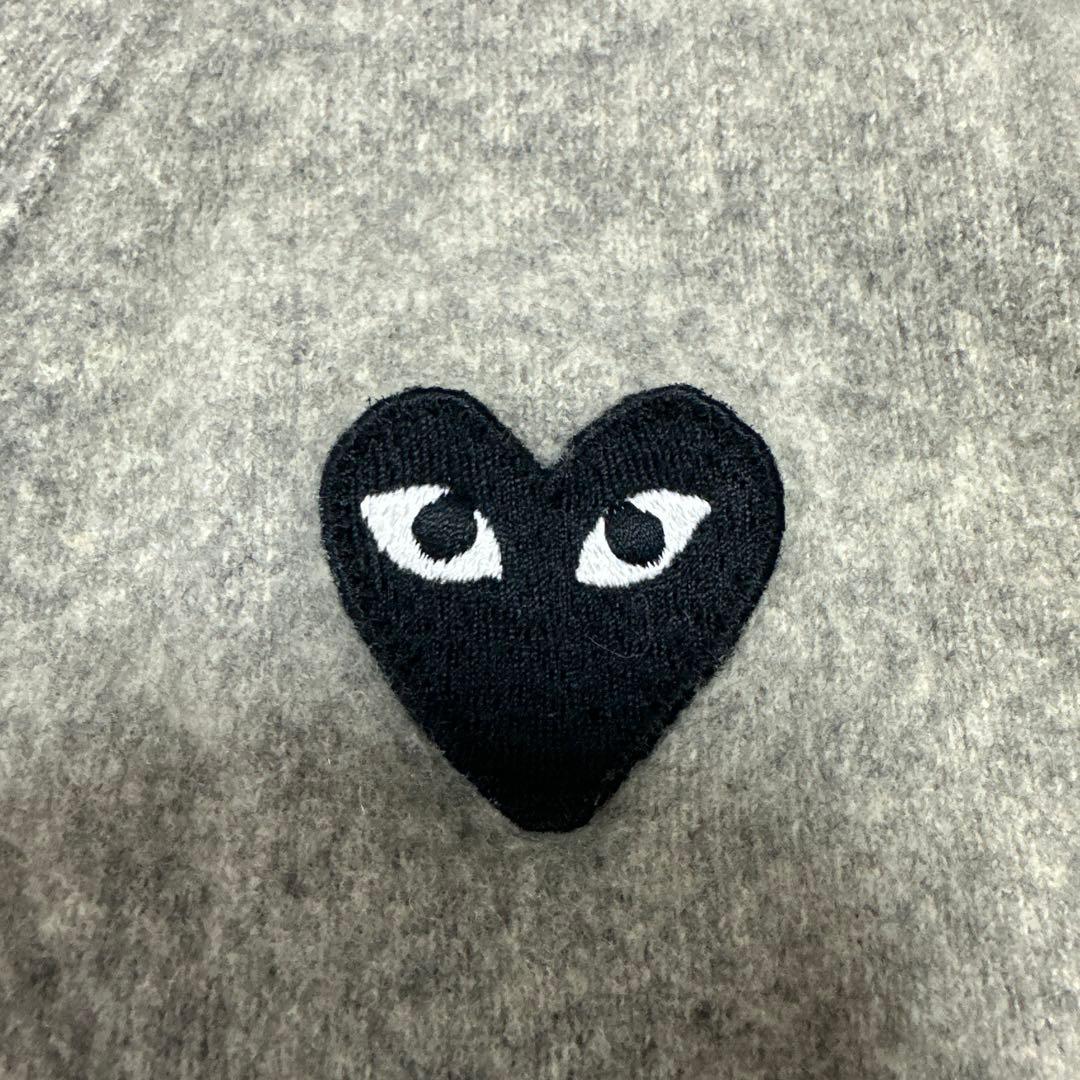PLAY COMME des GARÇONS グレー カーディガン S