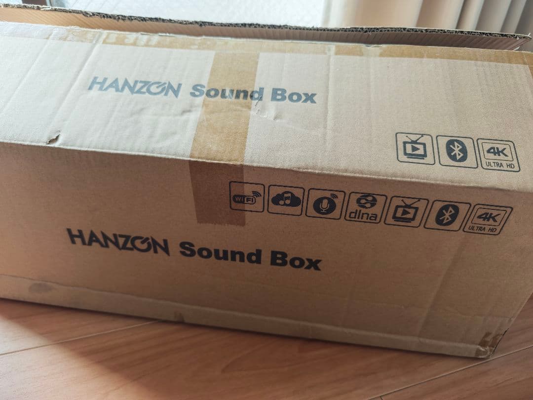 HANZON ホームカラオケ サウンドボックス 無線マイク2本付き