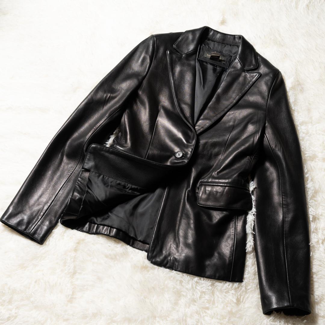 【美品】 バナナリパブリック レザージャケット 本革100％ ブラック サイズS
